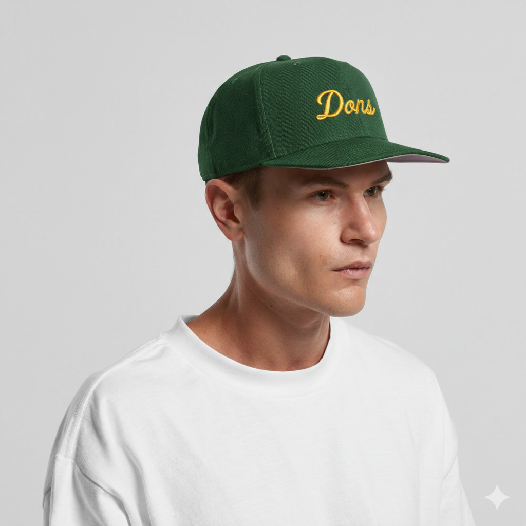 Young Dons "DONS" Puff Embroidered Signature Snapback