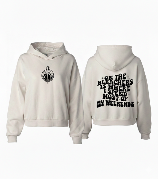 Mom's Bleacher Crop Top Hoodie