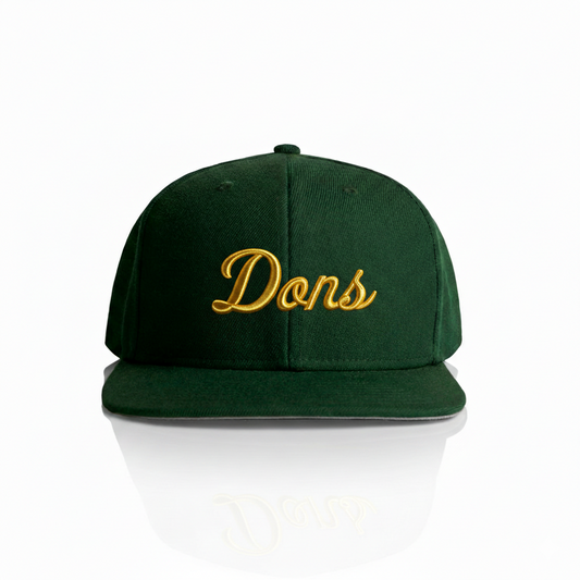 Young Dons "DONS" Puff Embroidered Signature Snapback