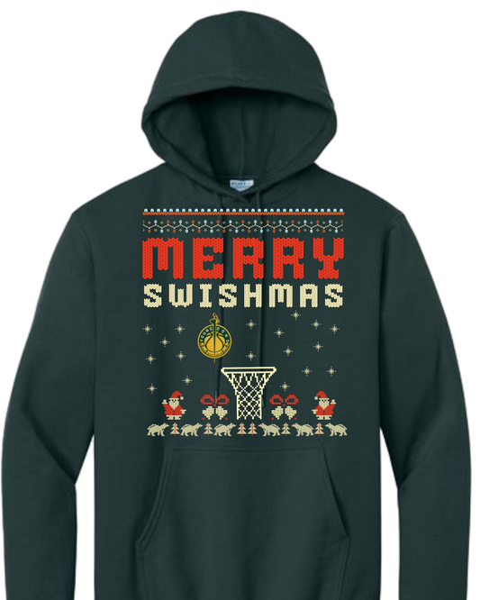 Merry Swishmas Basketball Hoodie – The Ultimate Holiday Hooper Gift 🎄🏀