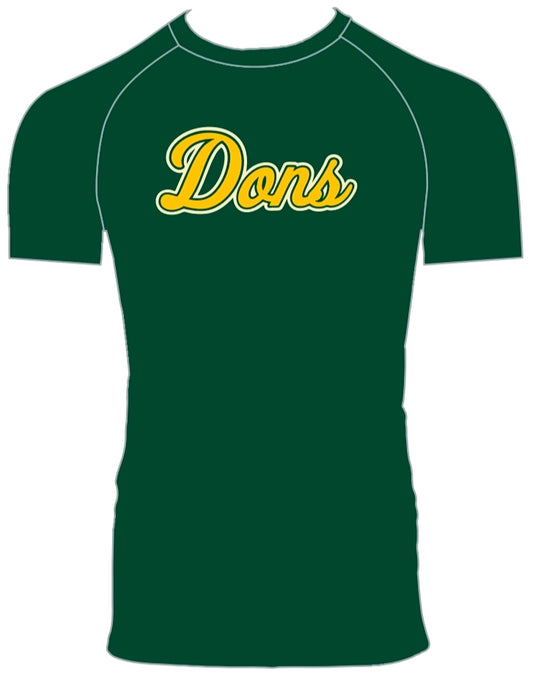 Green Dons Compression Shirt – Athletic Performance Training Tee